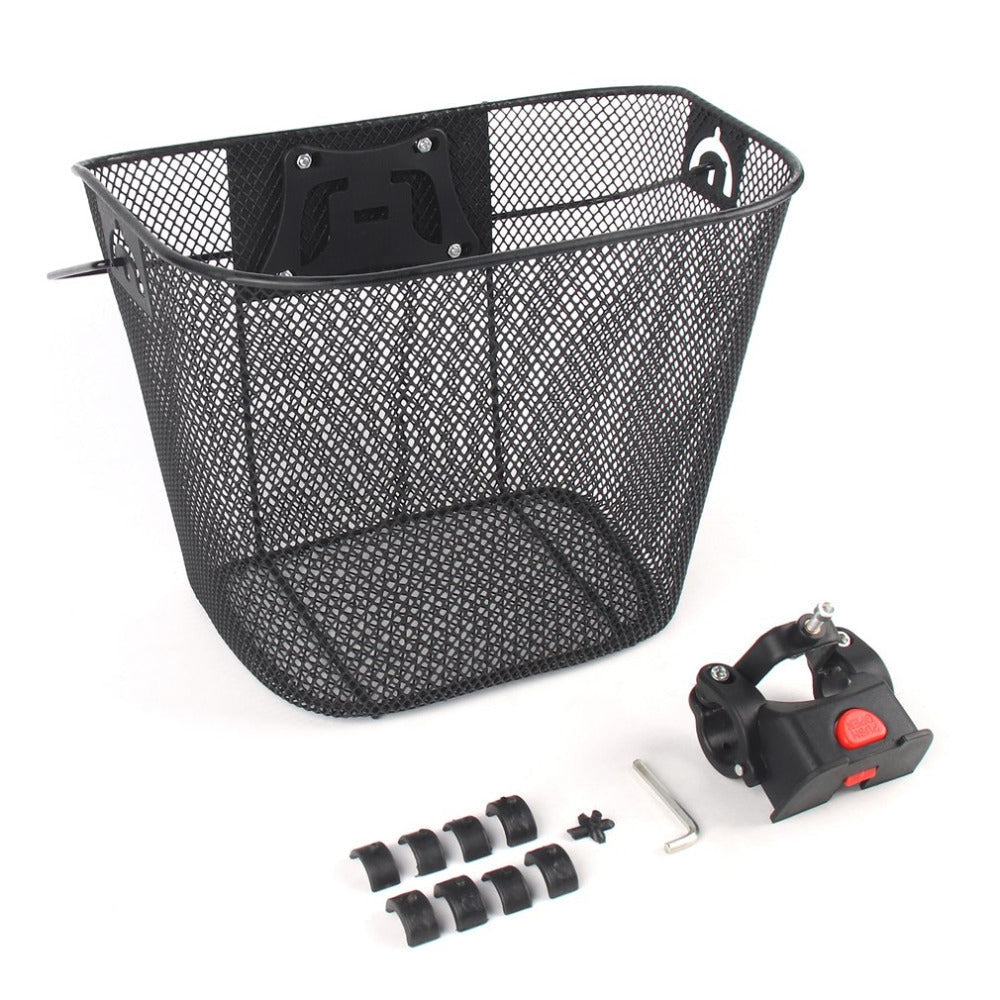 Vorderer Schnellverschluss-Mesh-Fahrradkorb mit verriegelbarer Lenkerhalterung Brehn