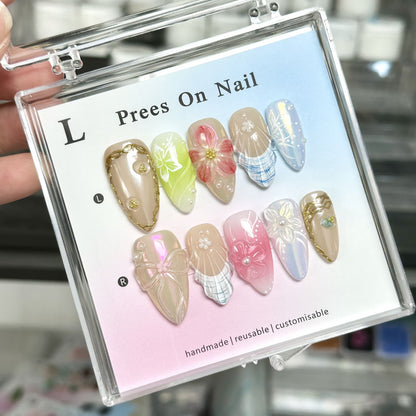Anpassbares handgefertigtes Press-On-Nagelset  1791773341