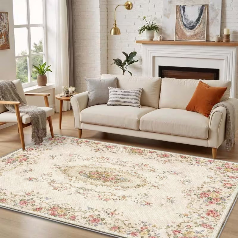 Vintage Floral Pattern Bereich Teppich Brehn