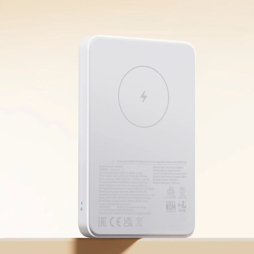 Slim Magnetic kabelloses tragbares Powerbank mit USB-C PD Durchgang Brehn