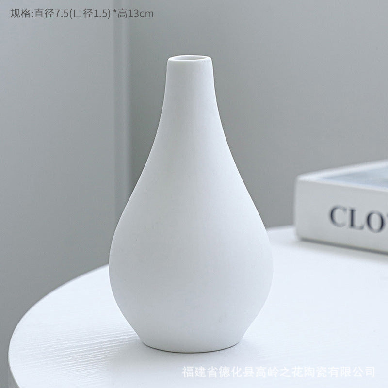 Elegante Minimalistische Keramische Blumenvase