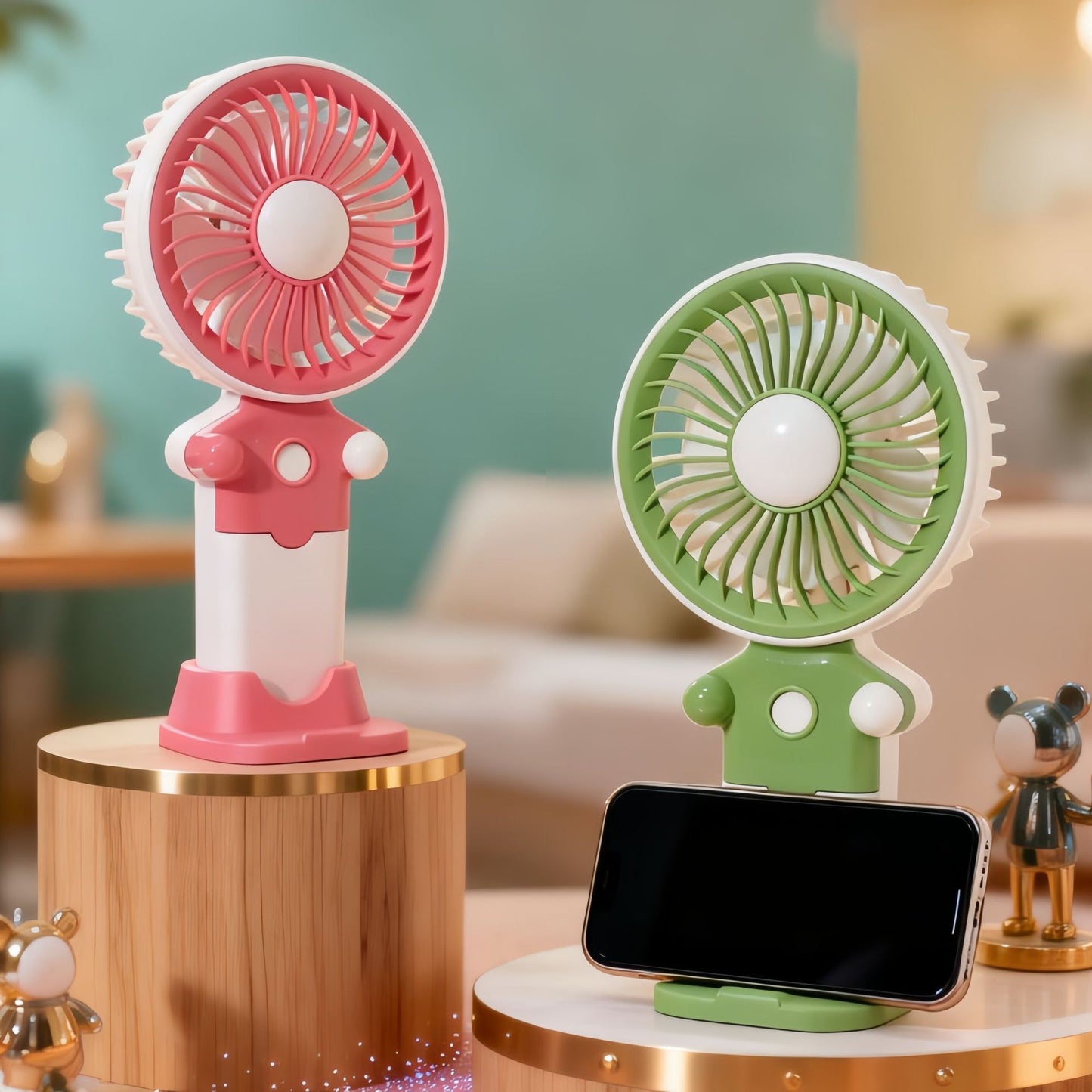 Damen Tragbarer Handventilator mit USB-Ladefunktion und flexibler Neigungsverstellung Brehn