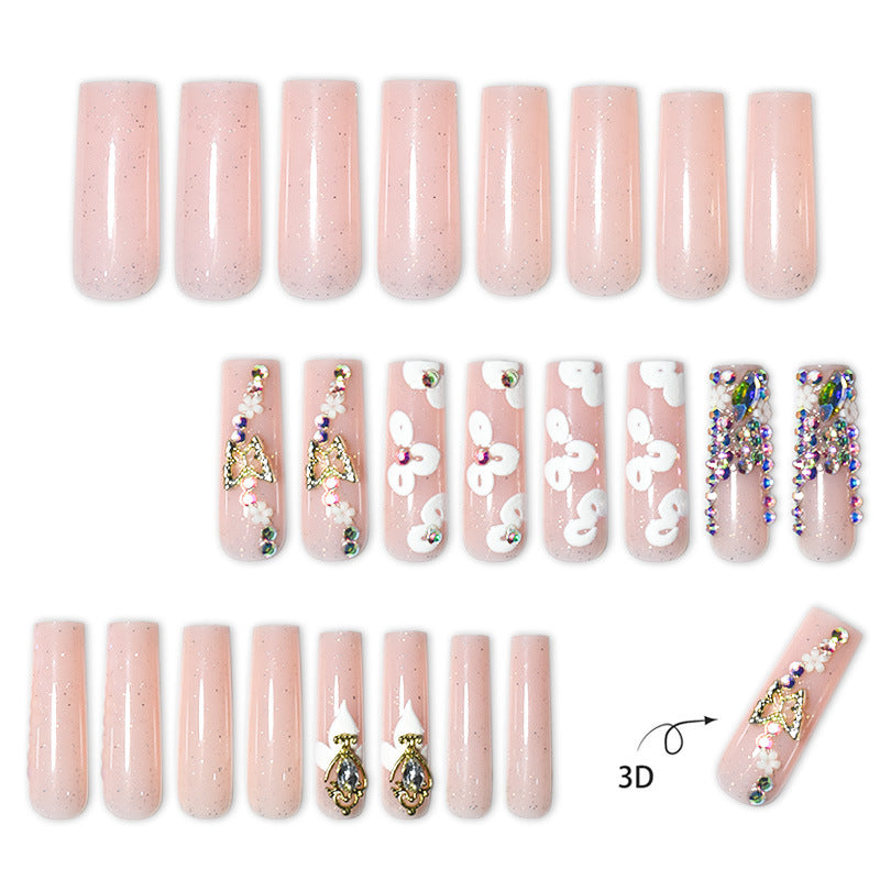 Blumen Decorative Press-On Nagelverlängerungen Brehn