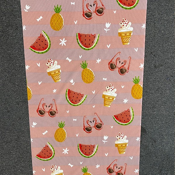 Strandtuch mit tropischem Flamingo-Design Brehn
