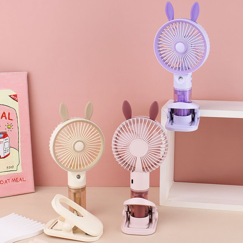 Frauen Tragbarer Mini Ventilator mit Sprühfunktion Brehn