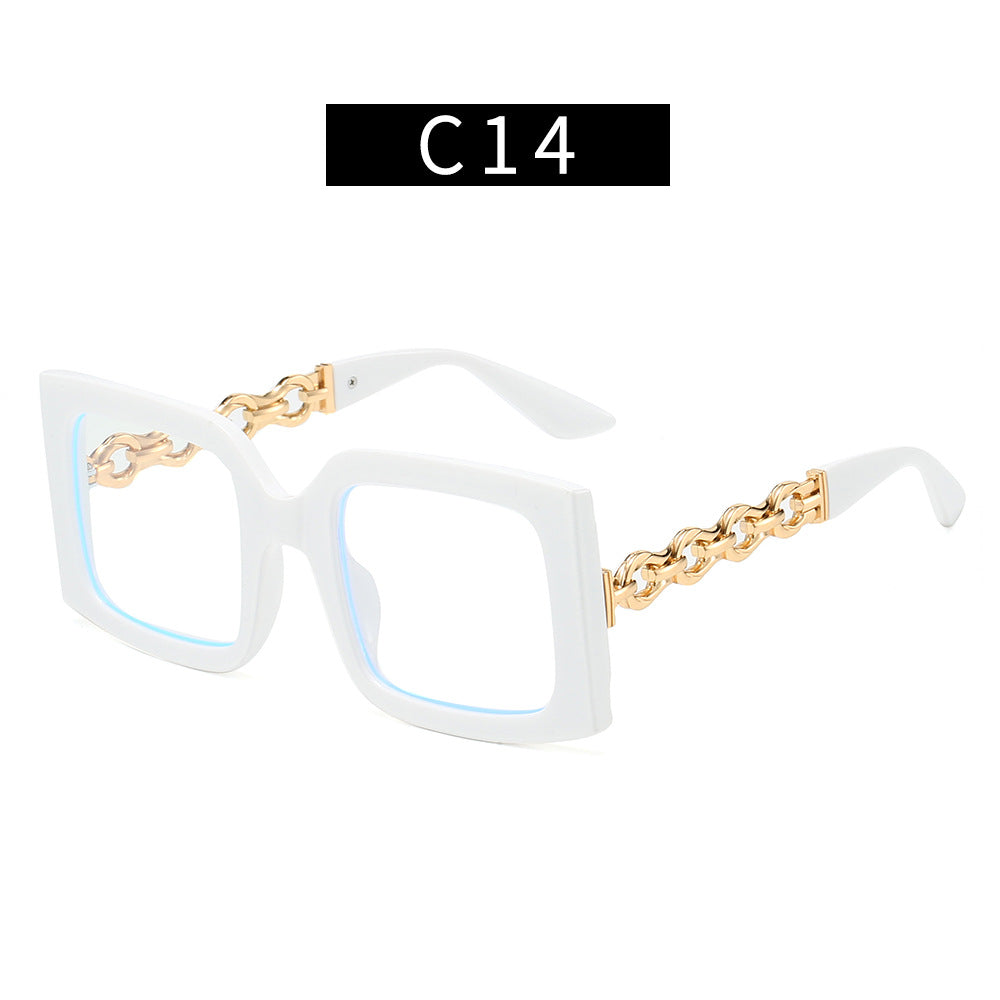 Damen elegante Sonnenbrille mit luxuriösen Kettendetails Brehn