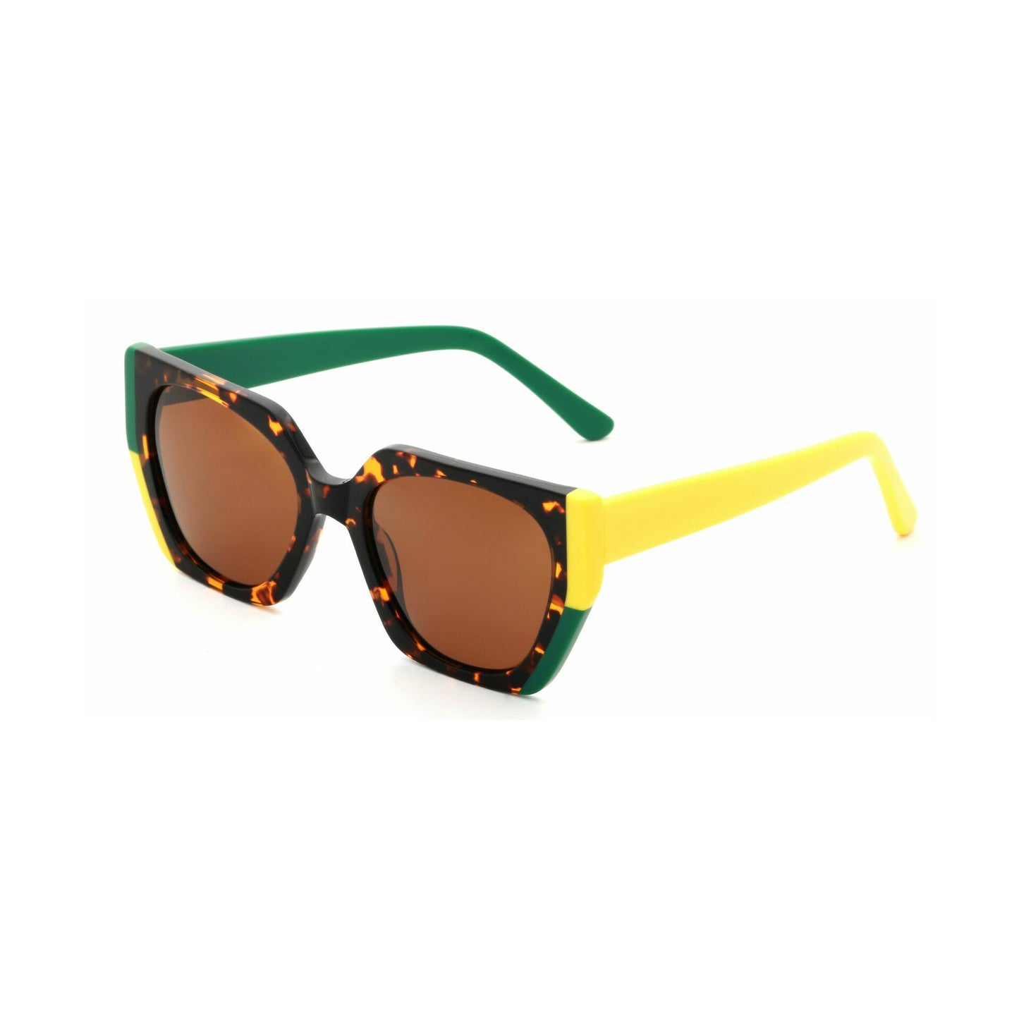 Damen Design-Sonnenbrille mit kantigem Rahmen und polarisierten Gläsern Brehn