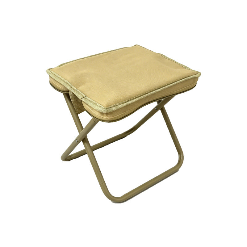 Faltbarer Hocker mit gepolsterter Sitzfläche Brehn