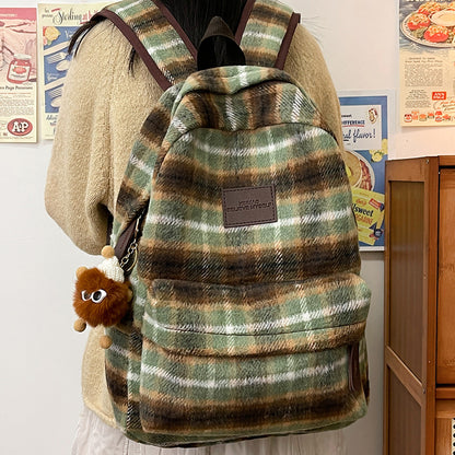 Stylischer Karomuster-Rucksack Brehn