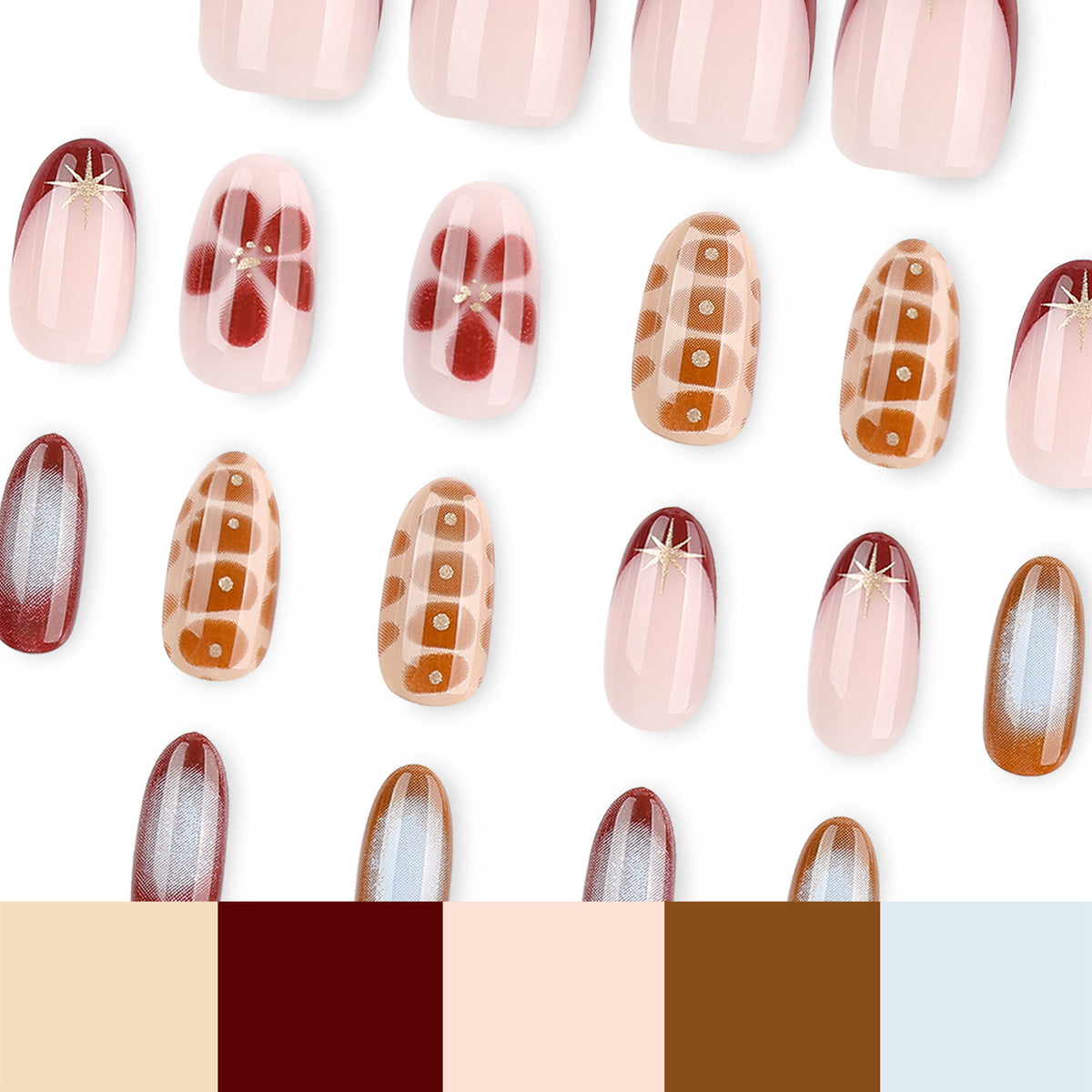 Kunstvolle Nagelkunst im modernen Stil Brehn