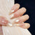 Kunstnagelset mit elegantem Gold-Glitzer-Design Brehn