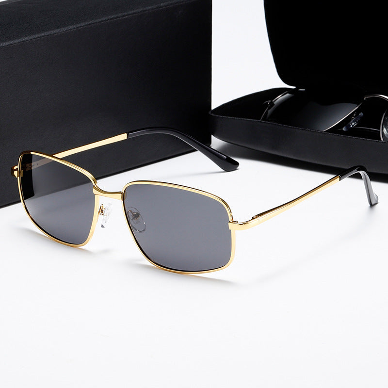 Damen elegante Sonnenbrille mit modernem Metallrahmen Brehn