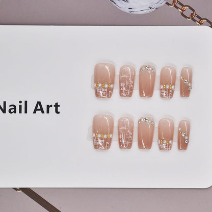 Elegantes Press-On-Nagelset Brehn