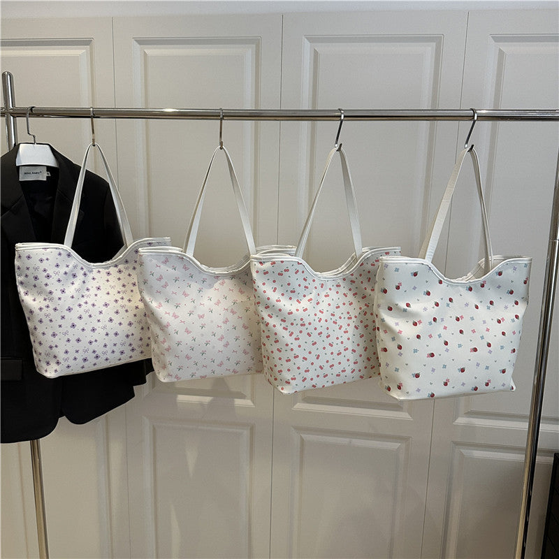 Blumenmuster Einkaufs-Totetasche Brehn
