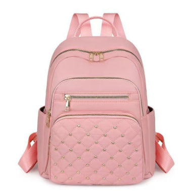 Damen gesteppter Rucksack mit dekorativen Nieten Brehn