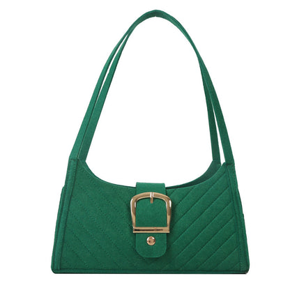 Strukturierte gesteppte Handtasche