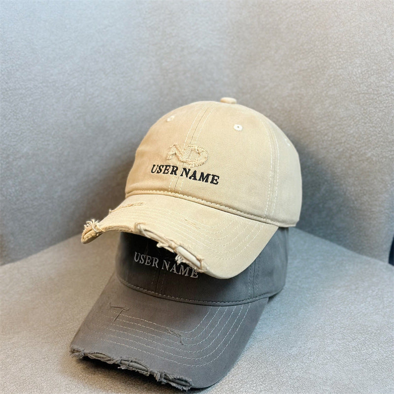 Damen Distressed Casual Verstellbare Baseball Cap Brehn