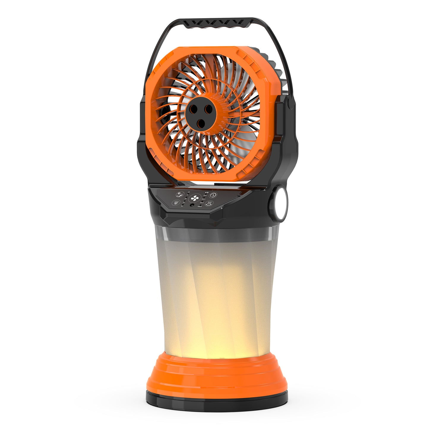 Multifunktionaler tragbarer Ventilator und Laterne Brehn