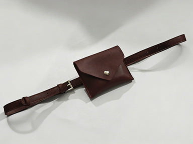 Leder Mini Pouch Gürteltasche Brehn
