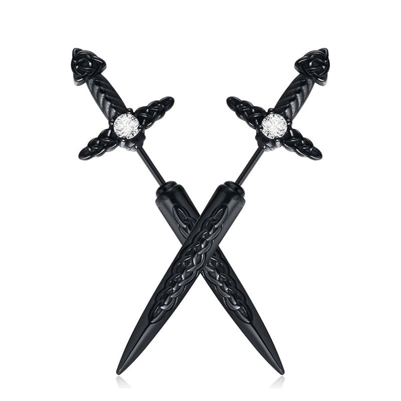 Gothic Schwertförmige Ohrringe Brehn