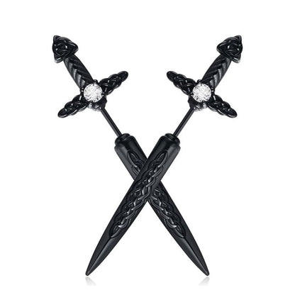 Gothic Schwertförmige Ohrringe Brehn