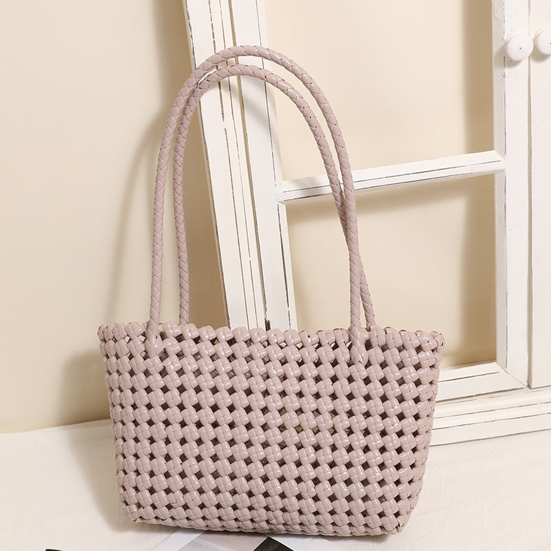 Geflochtene Strandtasche mit Praktischem Faltmechanismus Brehn