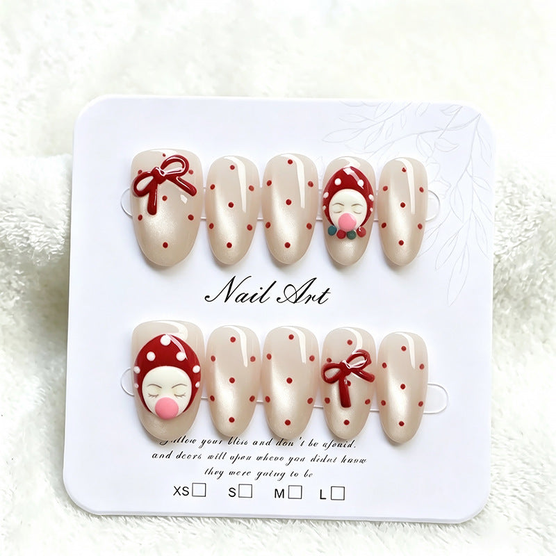 Festliches Thema Press-On Nagelschmuck Brehn