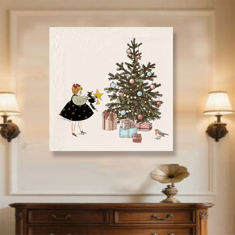 Vintage Weihnachten Wandkunst