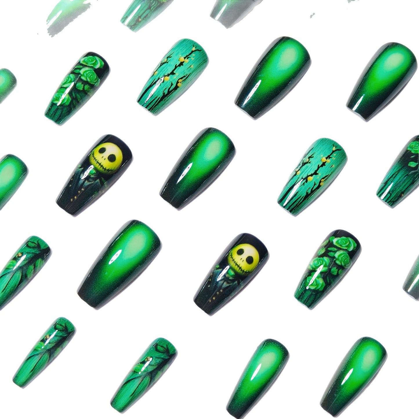 Kreatives Nagelkunst-Set mit Grünem Design Brehn