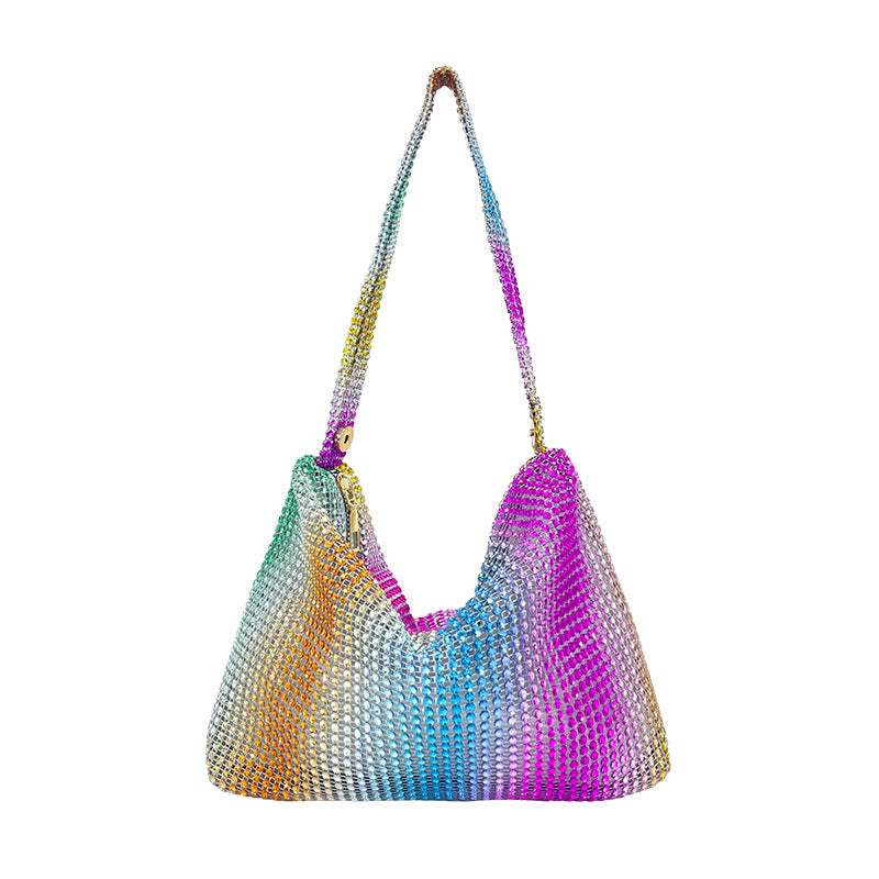 Pailletten Strass Schultertasche