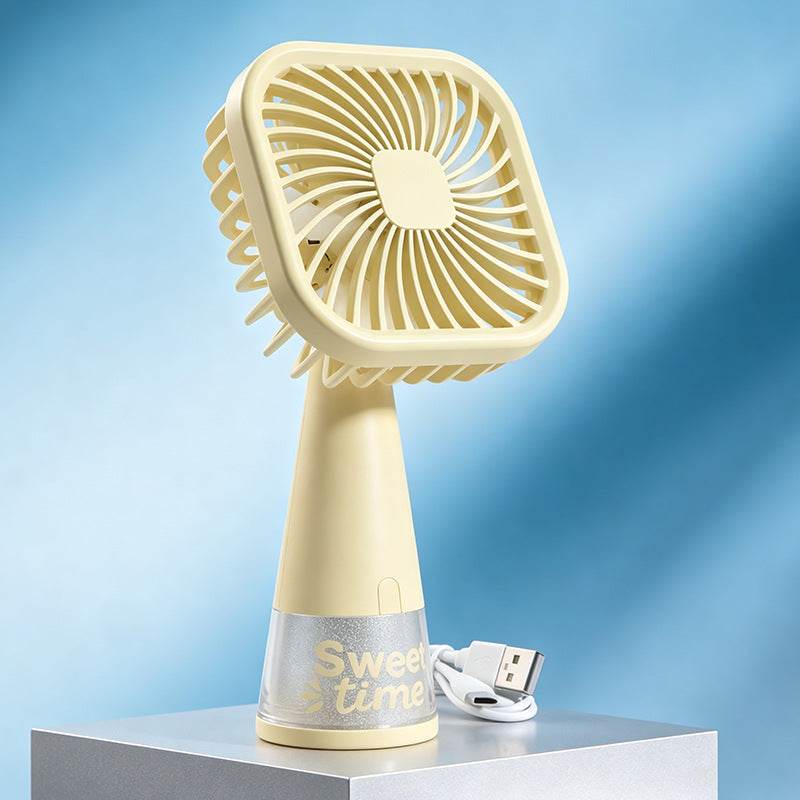 Damen Tragbarer Mini-Ventilator mit USB-Ladefunktion und flexibler Neigung Brehn