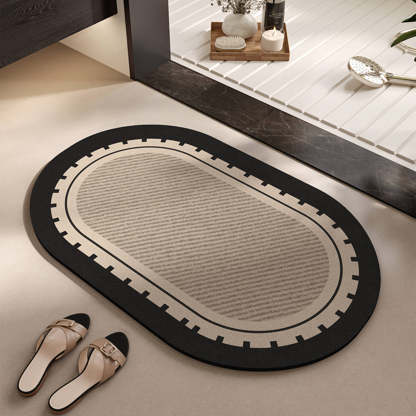 Elegante Gewebte Badematte Brehn