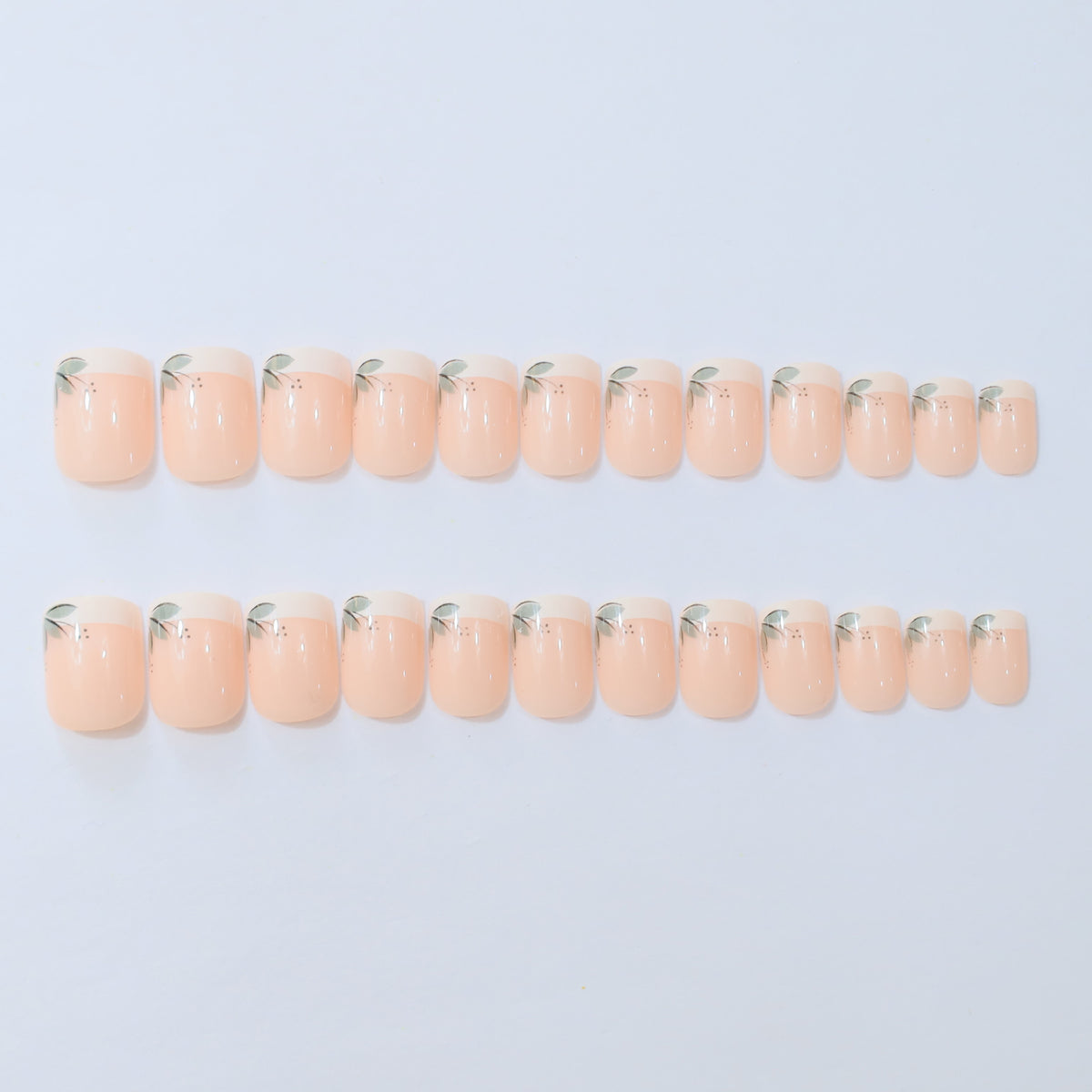 Elegante Französische Spitze Floral Nagelverbesserungen Brehn