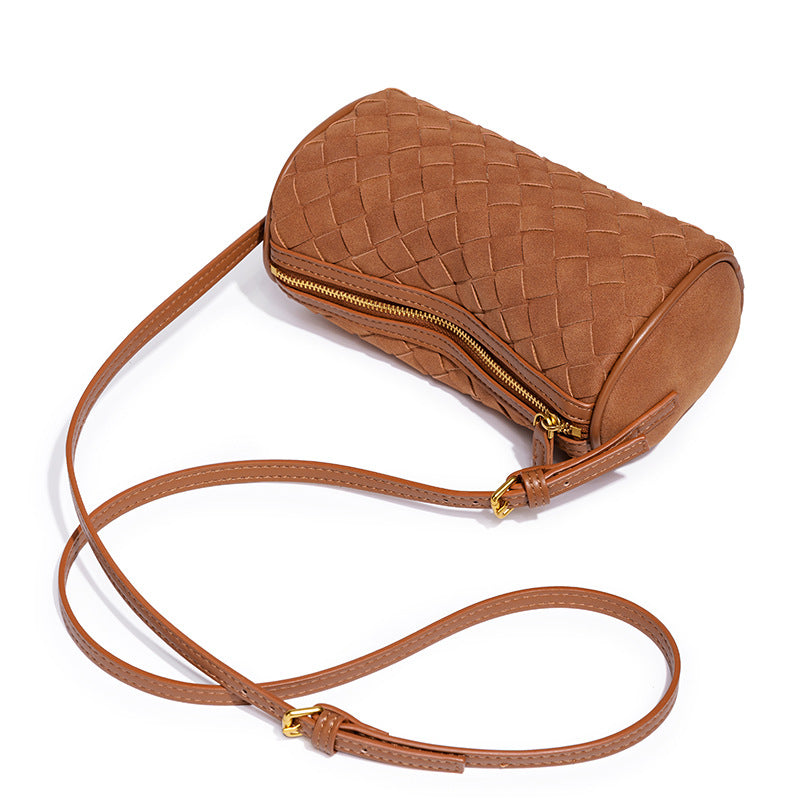 Geflochtene Wildleder-Handtasche Brehn