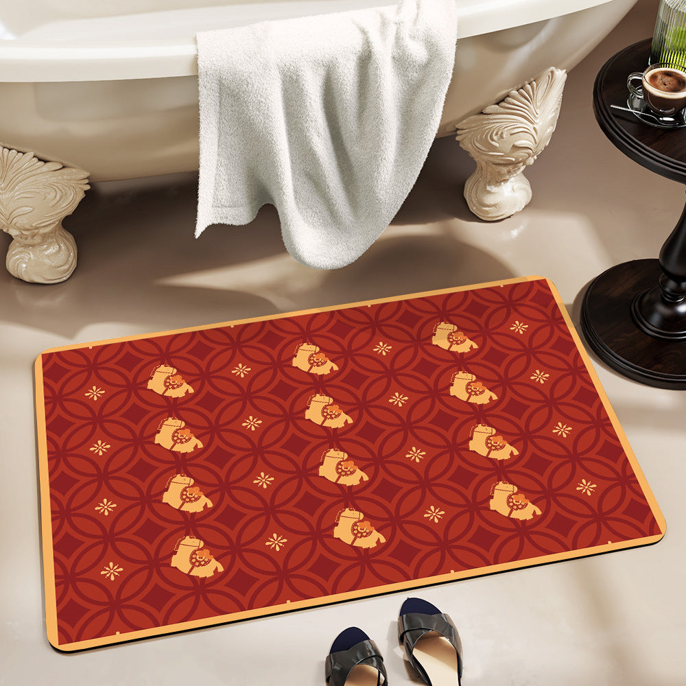 Verspielt Pferde-Themen Memory Foam Badmatte Brehn