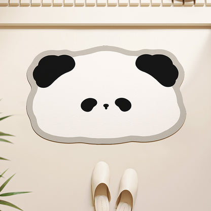 Niedliche Panda-förmige Badmatte
