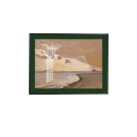 Gerahmtes Küstenlandschaft Kunstwerk