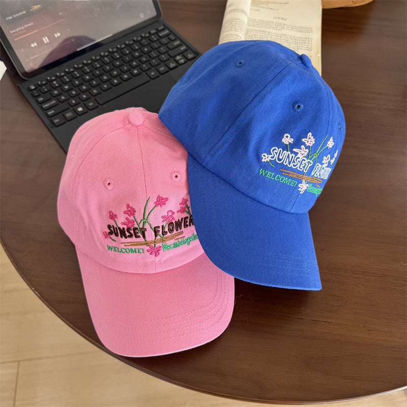 Frauen Bestickte Blumen Baseballmütze Brehn