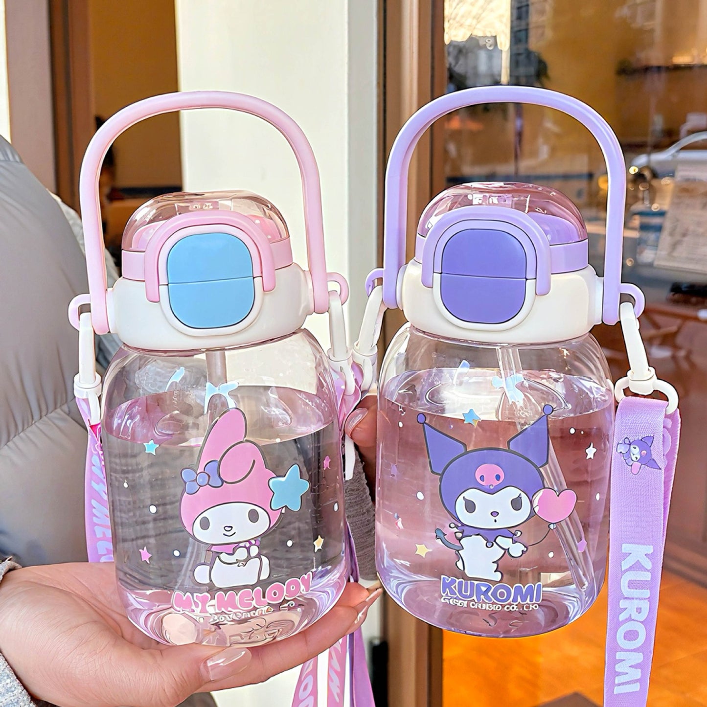Damen Praktische Trinkflasche mit ergonomischem Griff Brehn