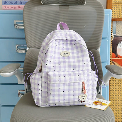 Stylischer kariert Mini Rucksack Brehn