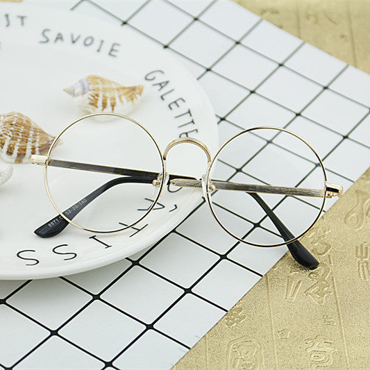 Damen Runde Brille mit filigranem Metallrahmen Brehn