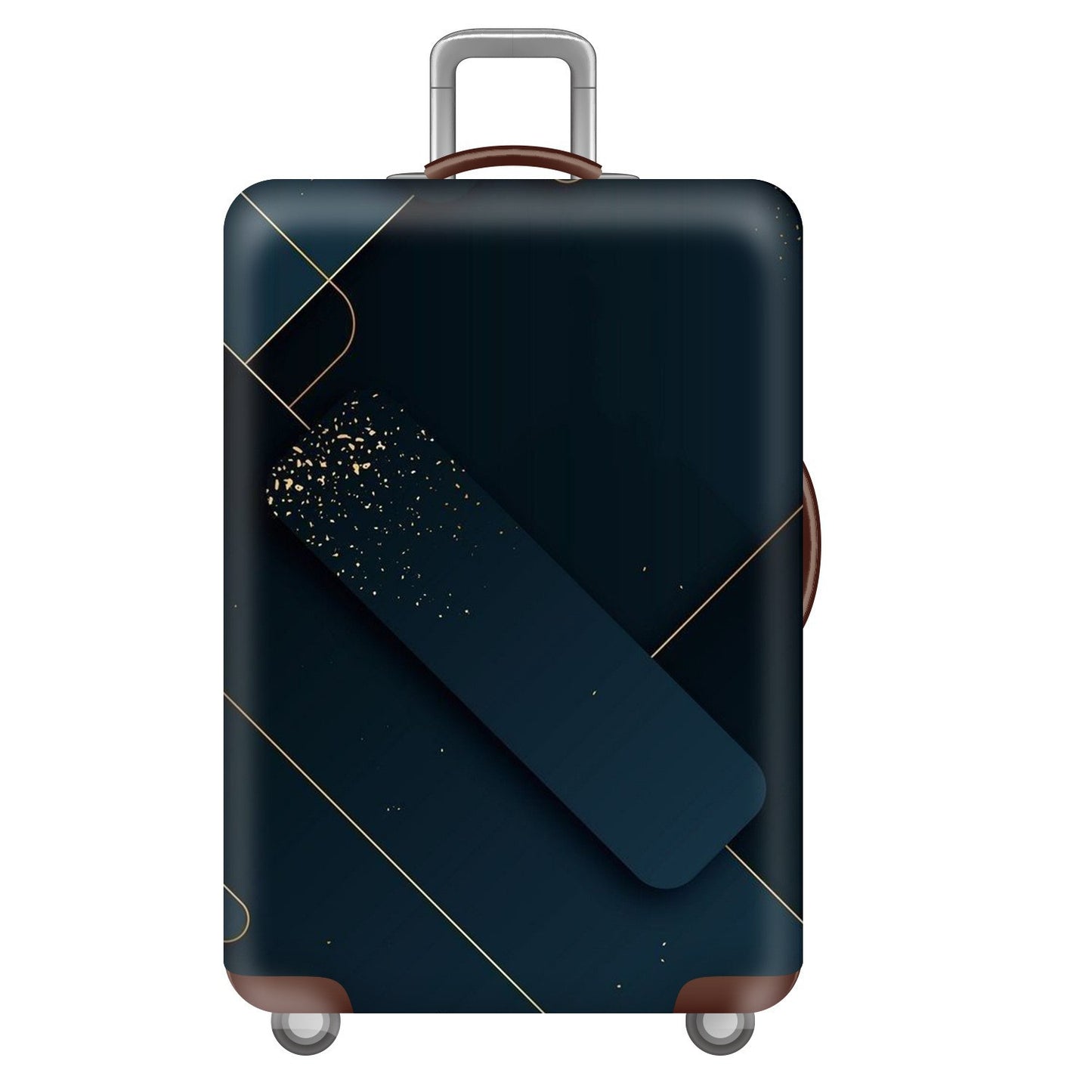 Unisex nan elastische Kofferhülle mit dreidimensionalem Wabenmuster, stoßdämpfendes Stretch-Schutzcover für Trolley mit Reißverschluss Brehn