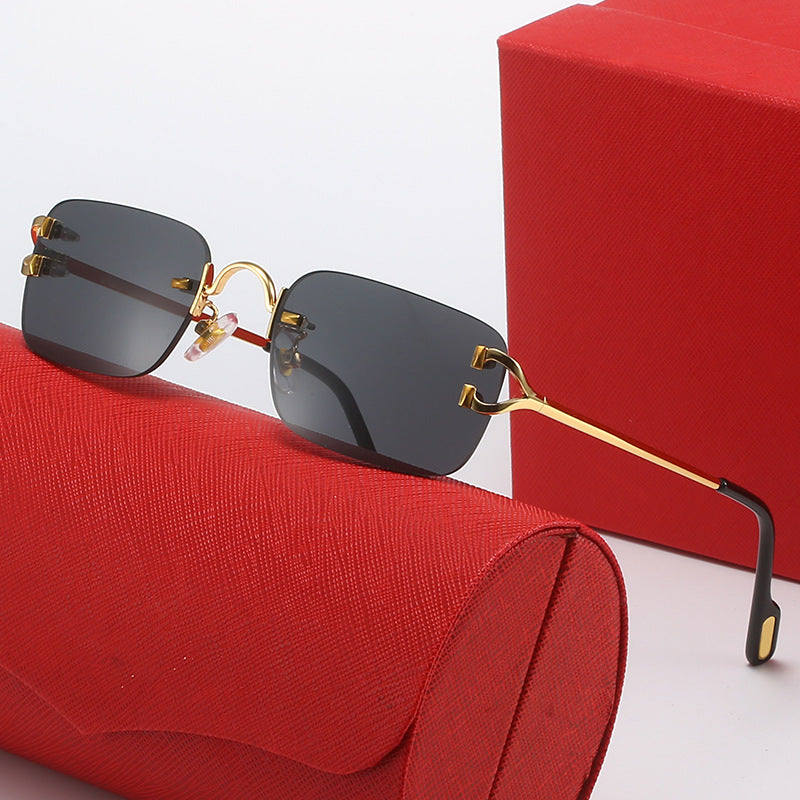 Damen Designer-Sonnenbrille mit elegantem Metallrahmen und polarisierenden Gläsern Brehn