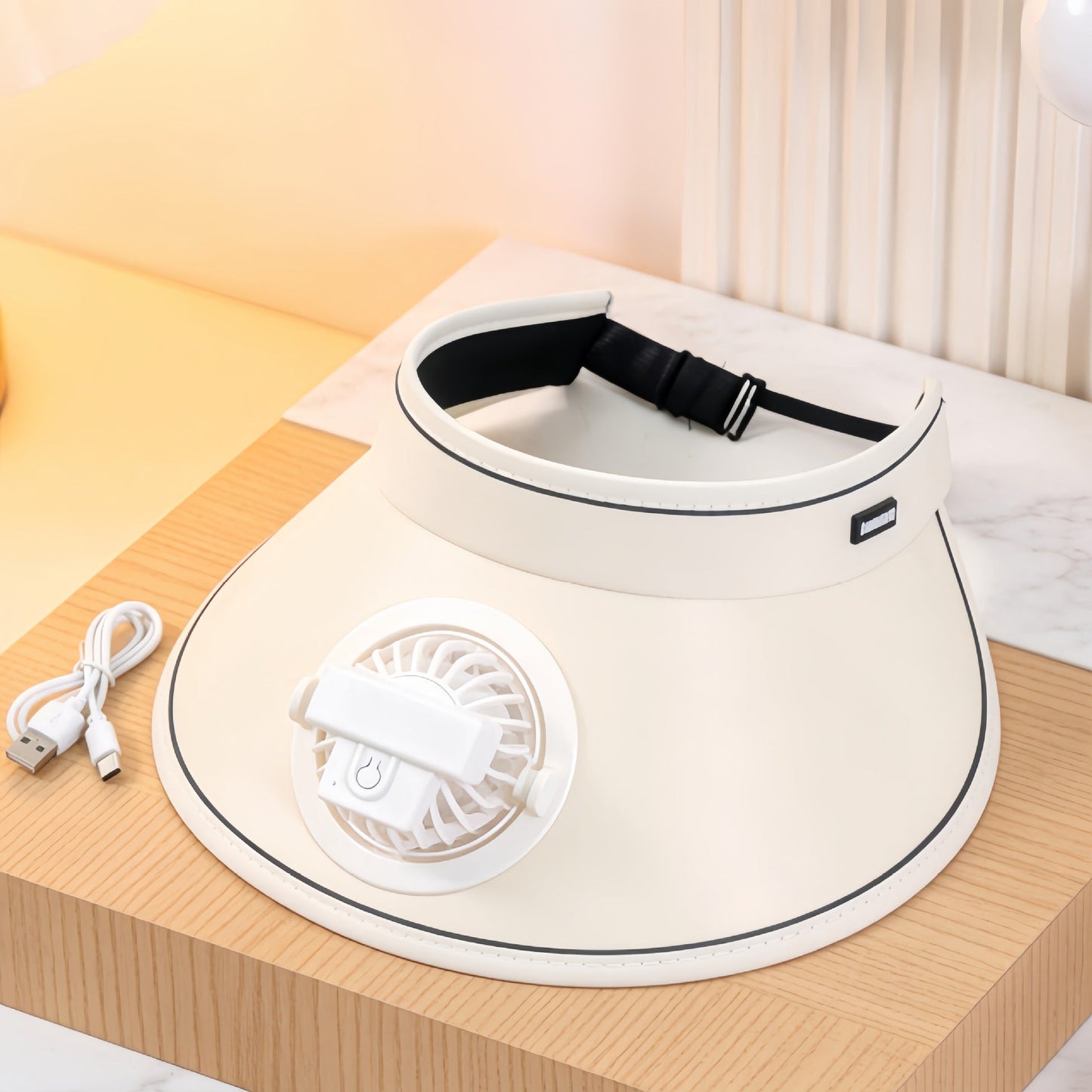 Damen Bequemer Tischventilator mit Verspielt Design Brehn