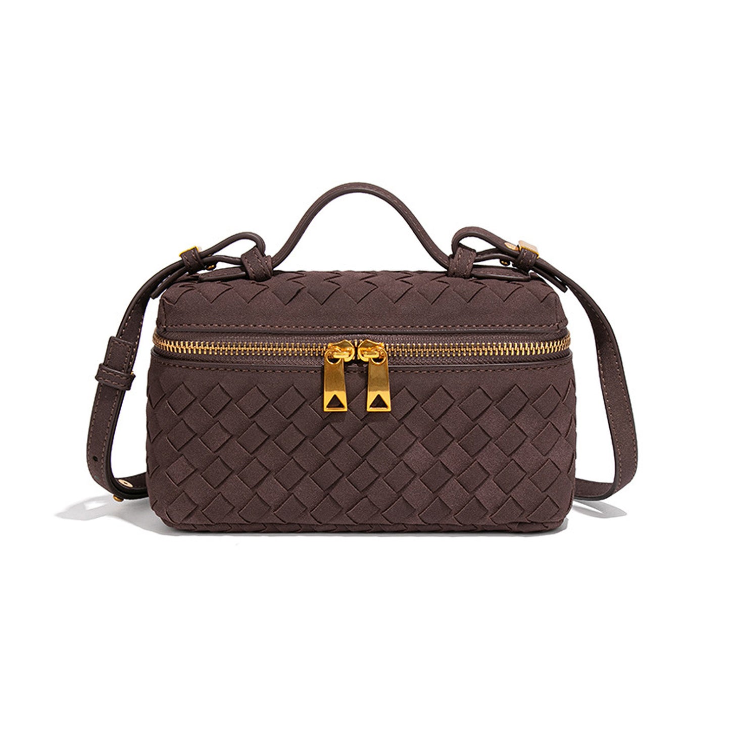 Texturierte Wildleder-Crossbody-Handtasche Brehn