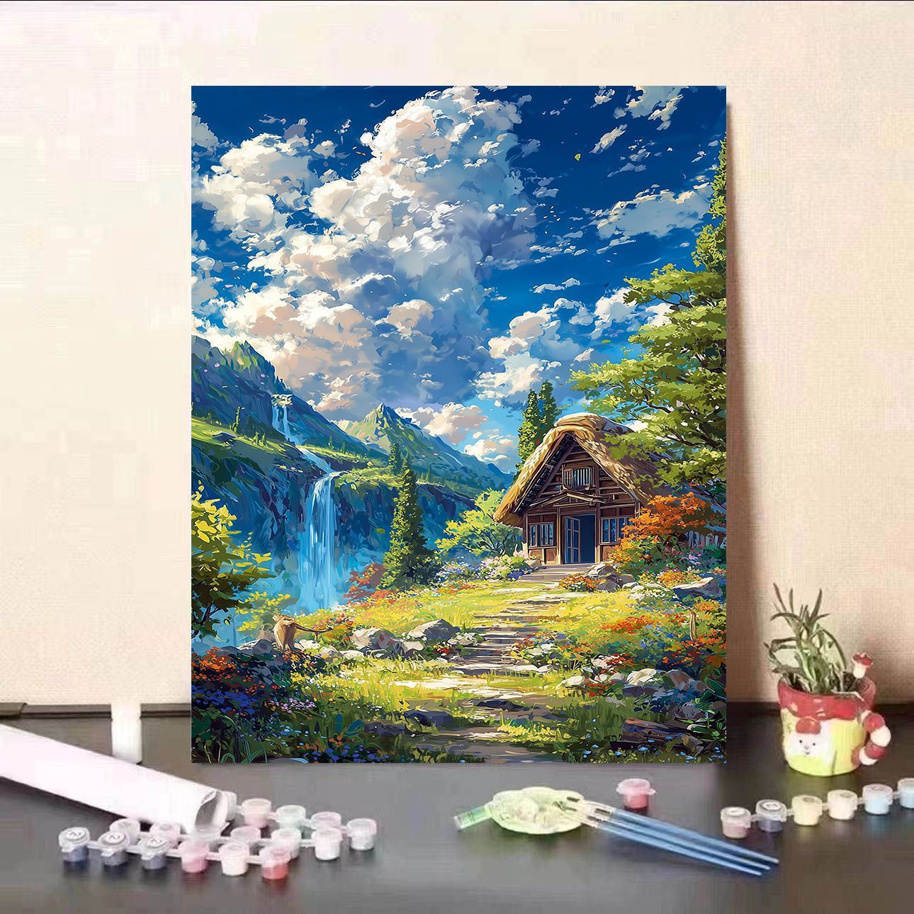 Scenic Waterfall Canvas Kunstdruck Brehn