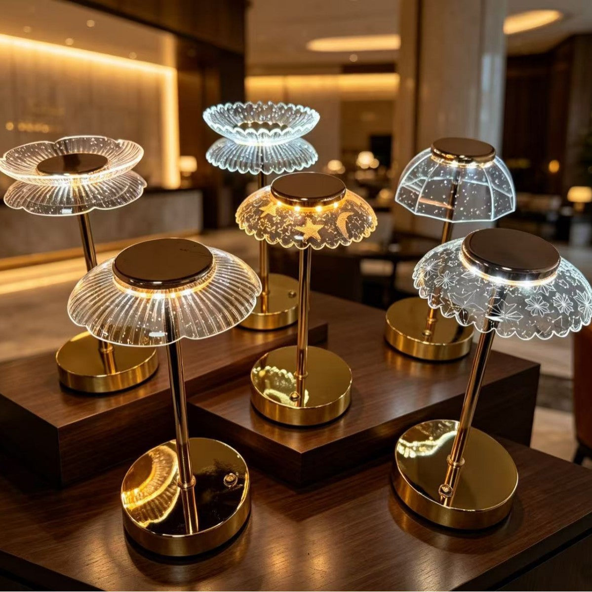 Dekorative Tischlampe