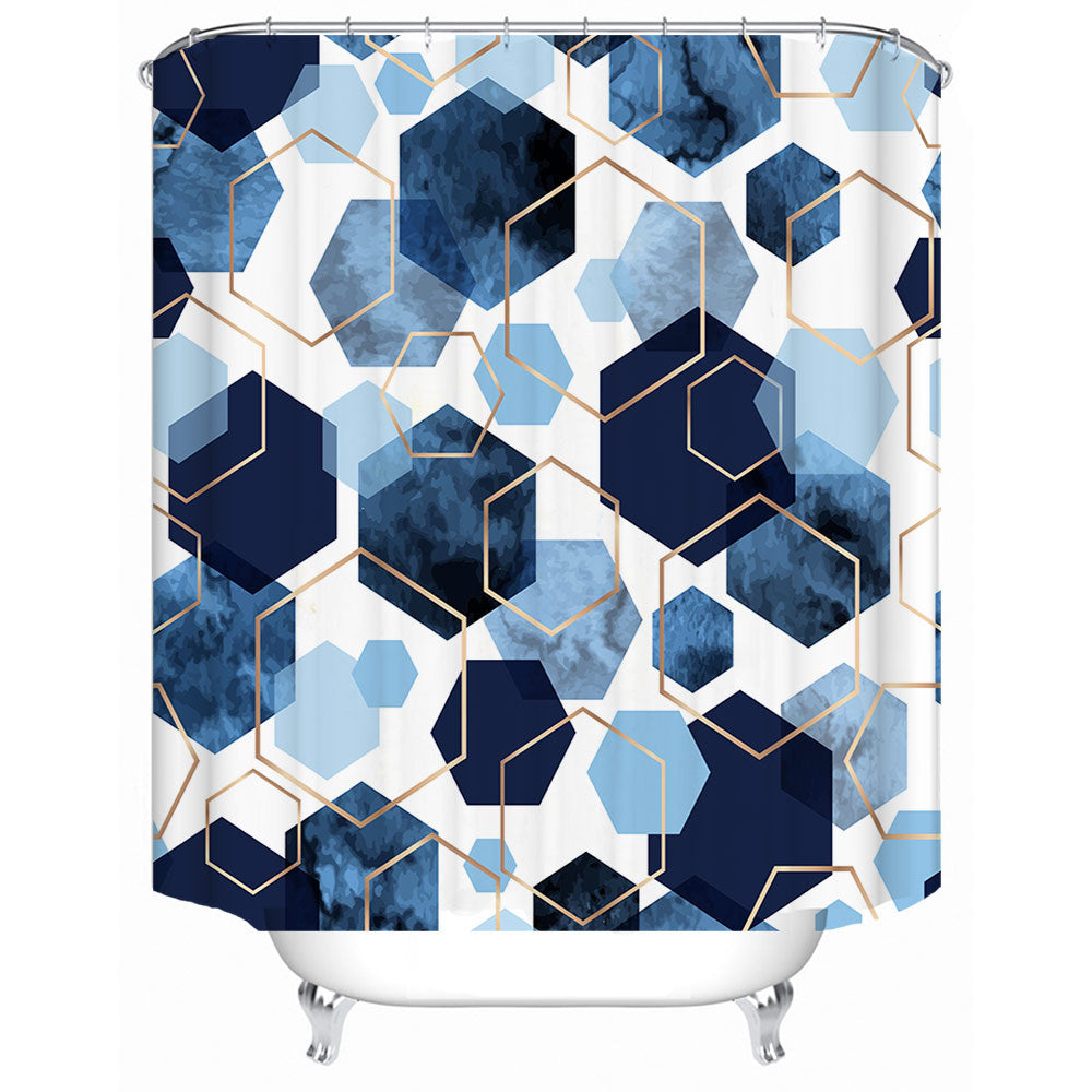 Geometrisches Motiv Duschvorhang Brehn