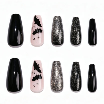 Kunstnagelset mit Halloween-Motiv und schaurigen Designs Brehn