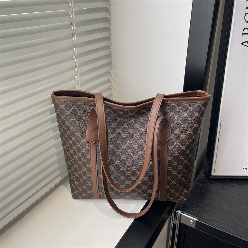 Elegante geometrisch gemusterte Einkaufstasche